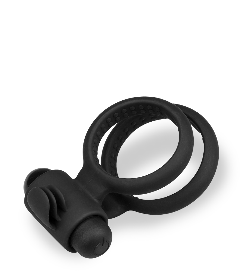 Co-Pilot vibrating double cock ring