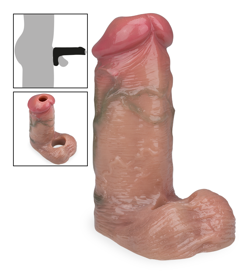 Craig realistic liquid silicone cock sleeve 4.75 inches