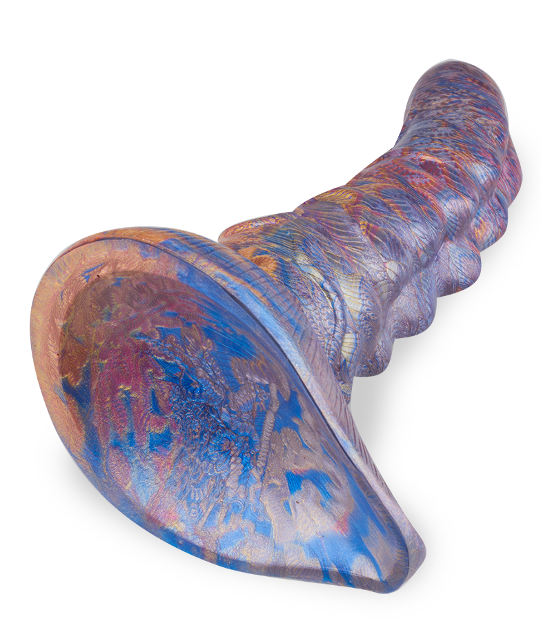 Crested dragon suction-cup dildo 7.00 inches