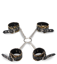 Load image into Gallery viewer, Cross-chain hand and ankle cuffs