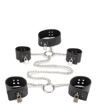 Load image into Gallery viewer, Cross handcuffs with submission collar