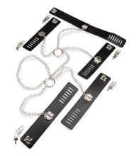 Load image into Gallery viewer, Cross handcuffs with submission collar