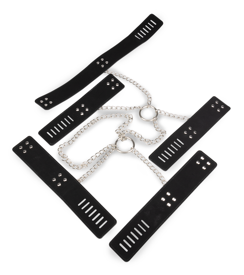 Cross handcuffs with submission collar