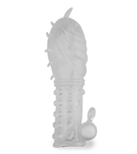 Load image into Gallery viewer, Crystal textured vibrating penis sleeve