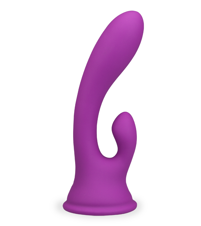 Cuddly suction cup rabbit vibrator