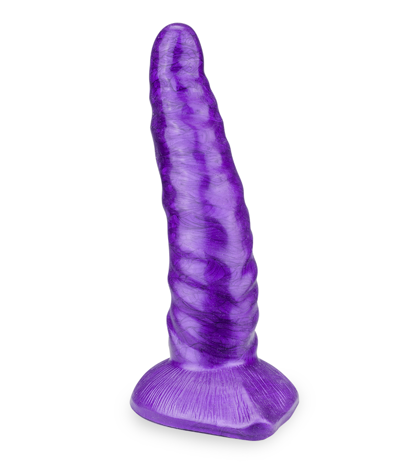 Curved dragon suction-cup dildo 7.75 inches