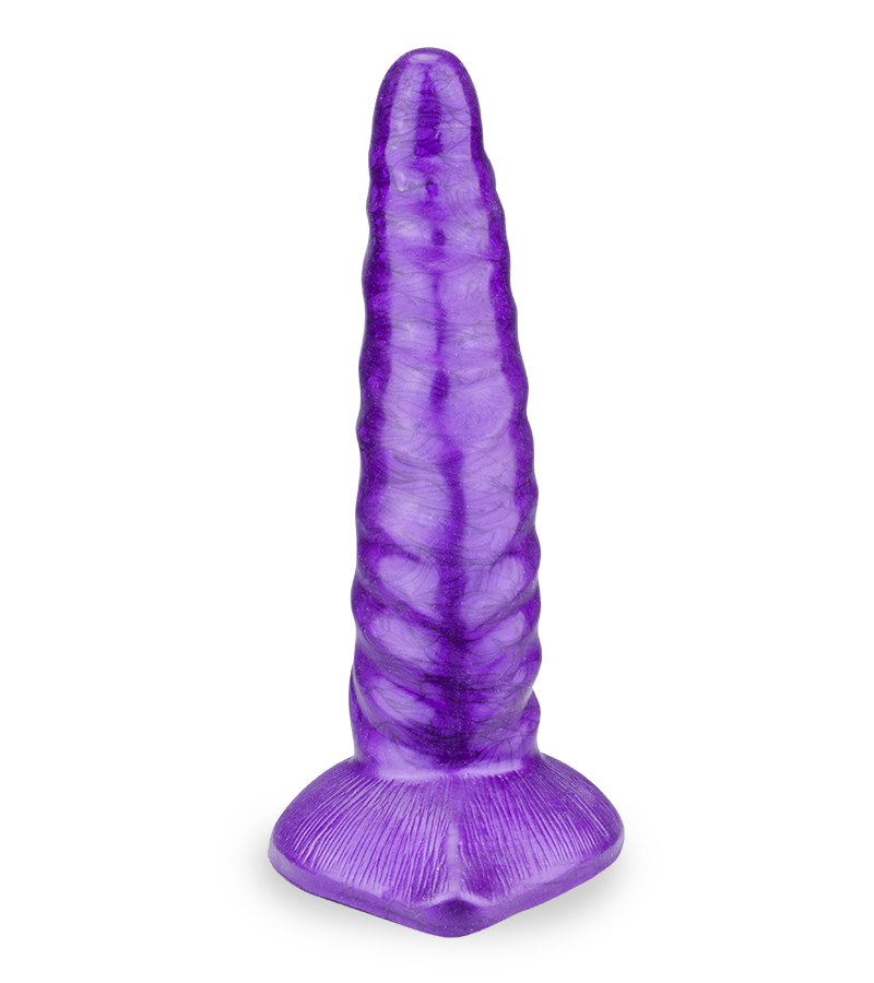Curved dragon suction-cup dildo 7.75 inches