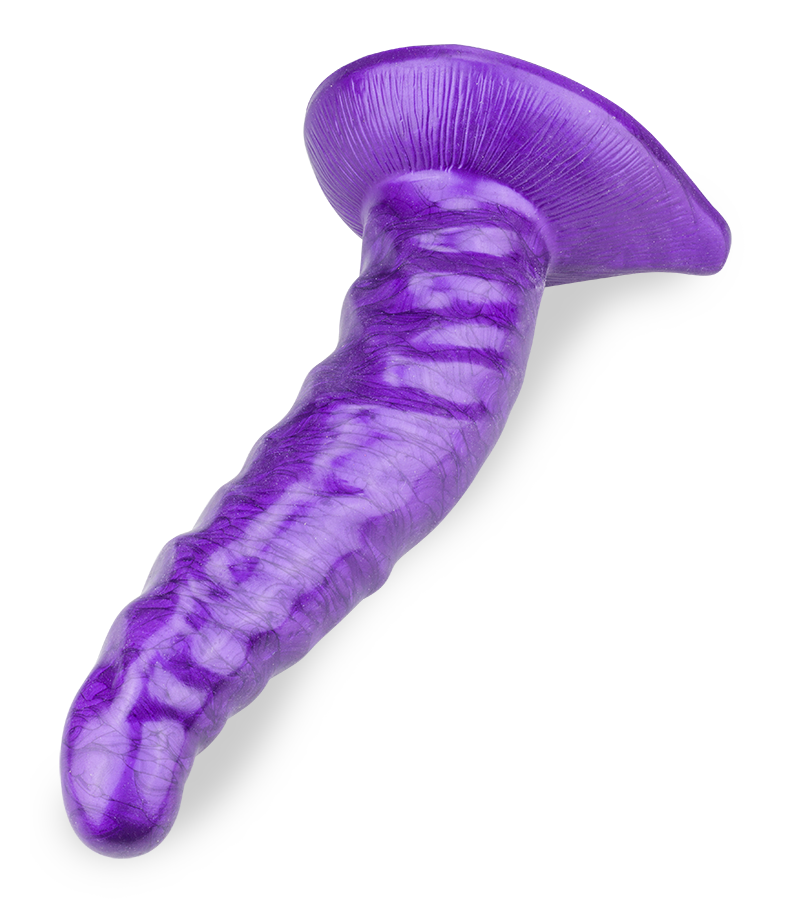 Curved dragon suction-cup dildo 7.75 inches