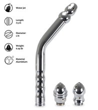Load image into Gallery viewer, Curved enema anal plug with three attachments
