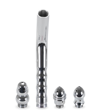 Load image into Gallery viewer, Curved enema anal plug with three attachments