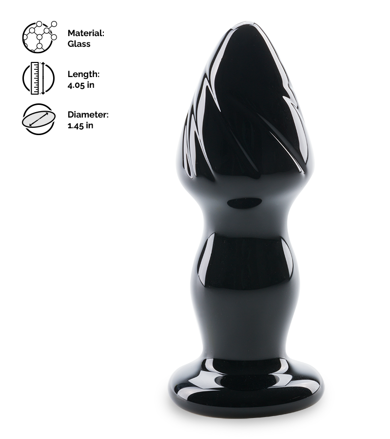 Dahlia glass butt plug