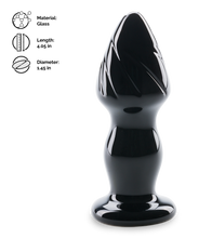 Load image into Gallery viewer, Dahlia glass butt plug