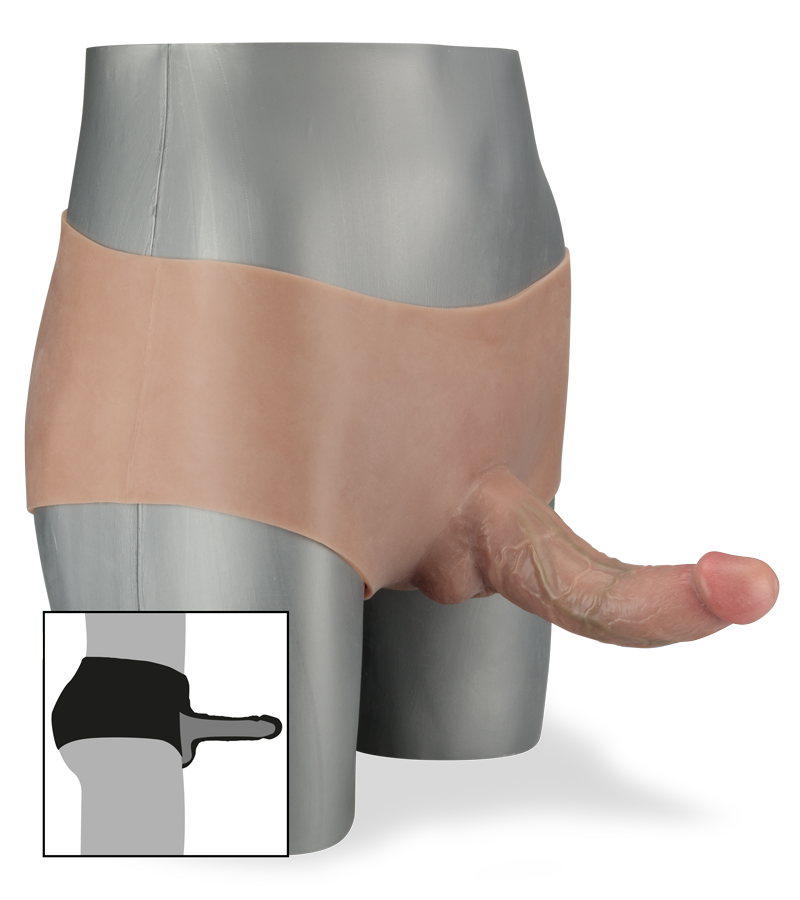 Dany strap-on hollow second skin curved dildo