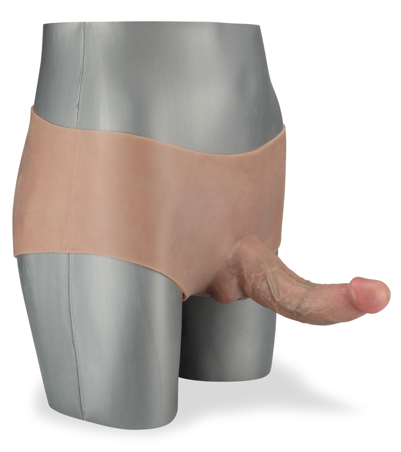 Dany strap-on hollow second skin curved dildo