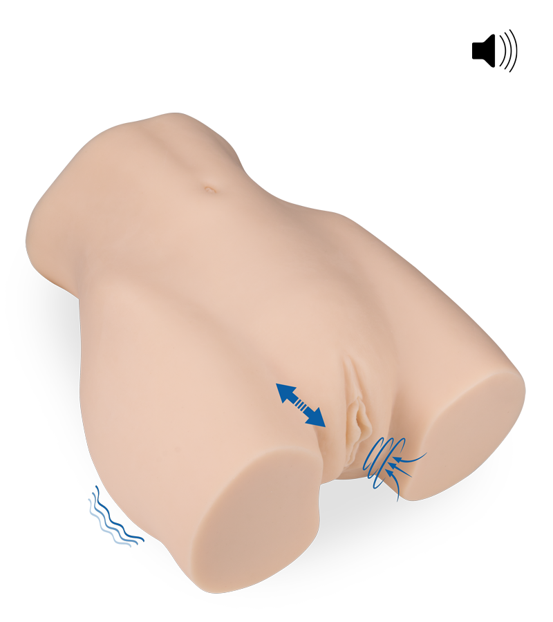 Darla vibrating ass masturbator with thrusting and suction functions 19 lb