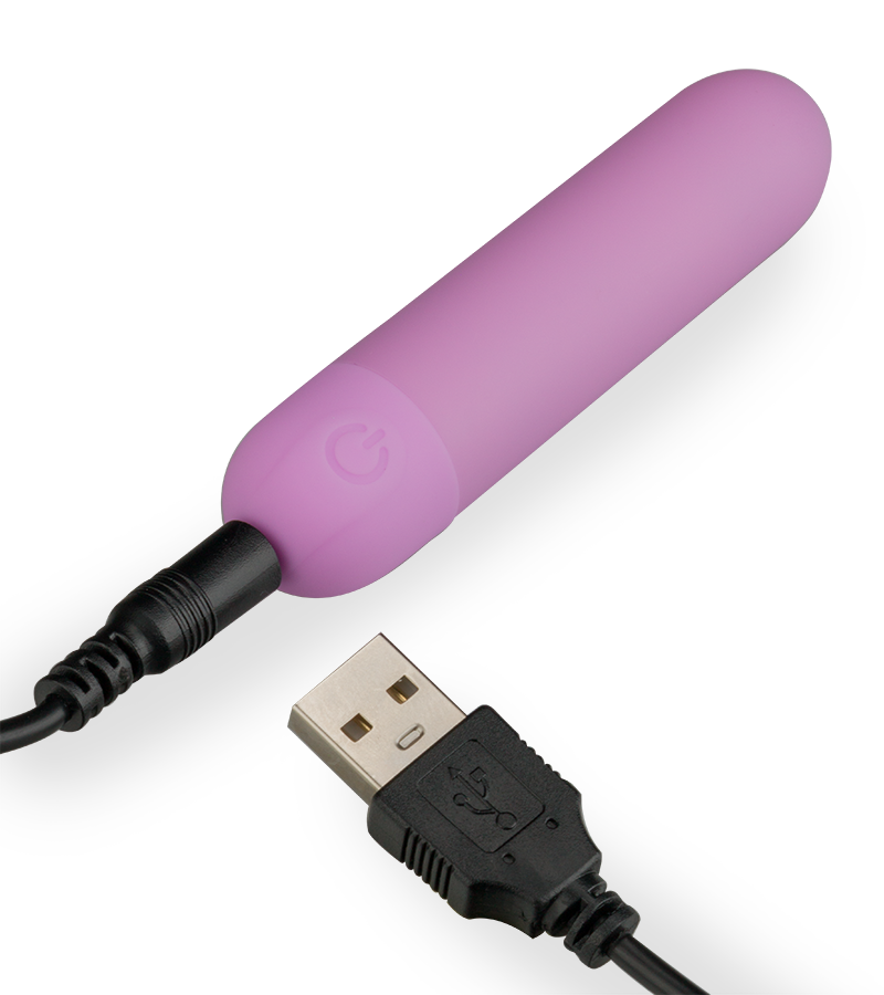 Dazzling rechargeable silicone bullet vibrator