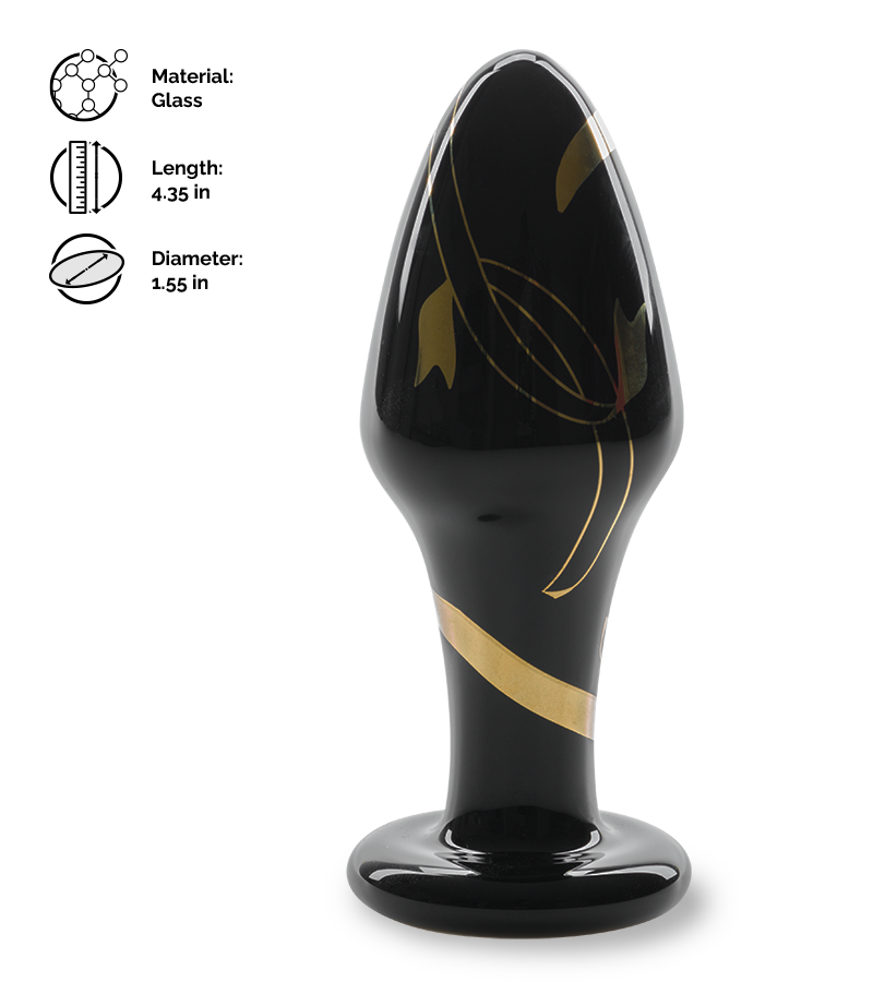 Delicacy glass butt plug