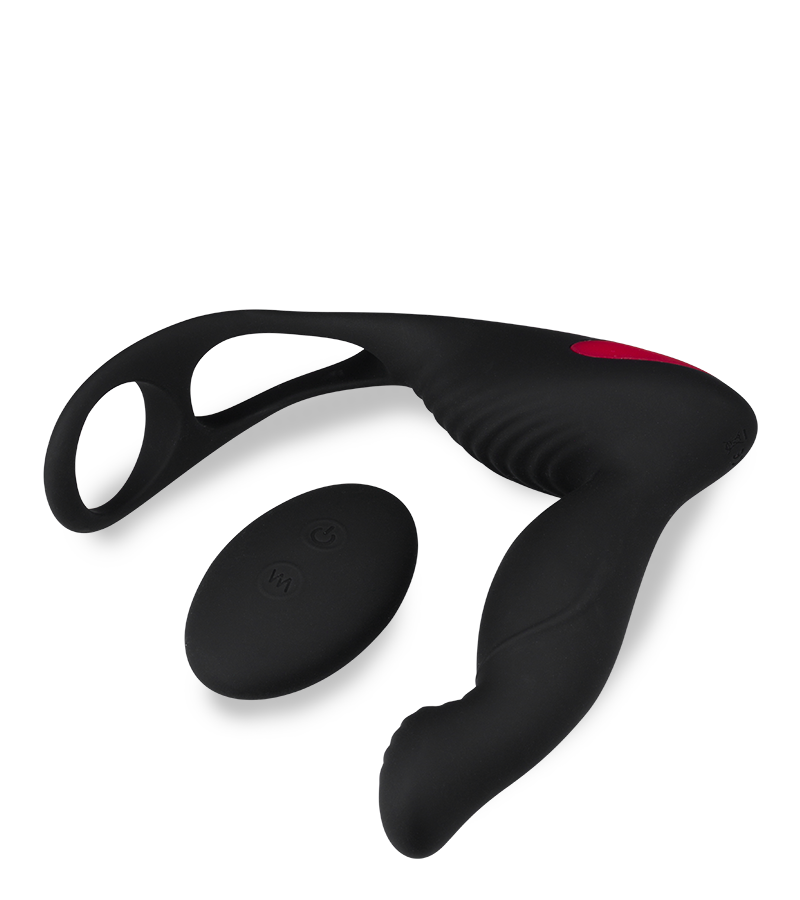 Delight prostate stimulator and double cock ring