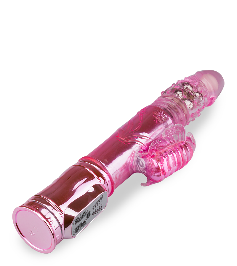 Deluxe XXL butterfly thrusting rabbit vibrator