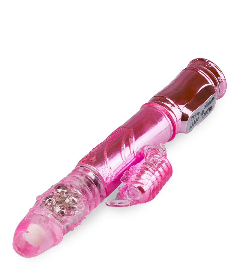 Deluxe XXL butterfly thrusting rabbit vibrator