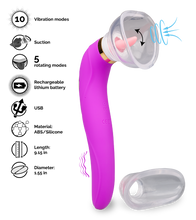 Load image into Gallery viewer, Destiny pussy pump with tongue and vibrator