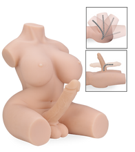 Load image into Gallery viewer, Dina trans sex torso with penis and anus 16 lb