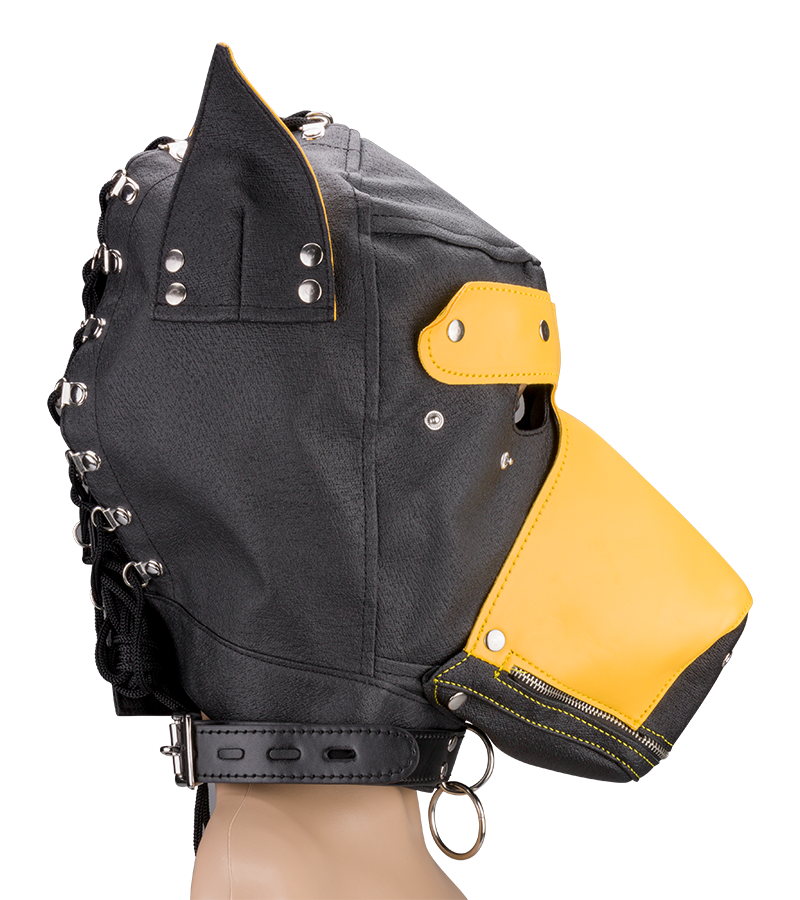 Doberman BDSM hood for puppy play