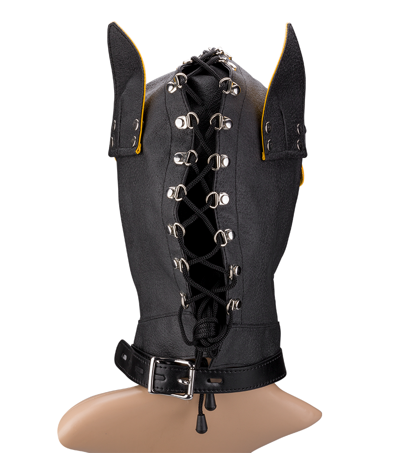 Doberman BDSM hood for puppy play