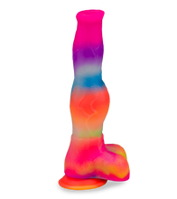 Load image into Gallery viewer, Dobermann glow-in-the-dark suction-cup dog dildo