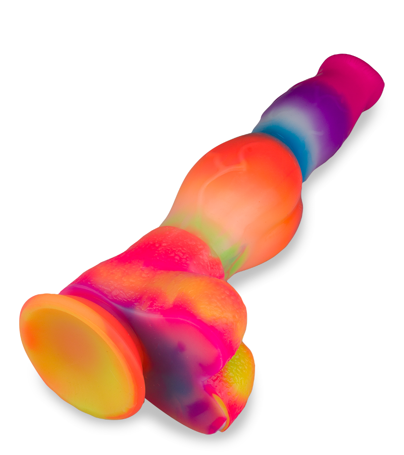 Dobermann glow-in-the-dark suction-cup dog dildo