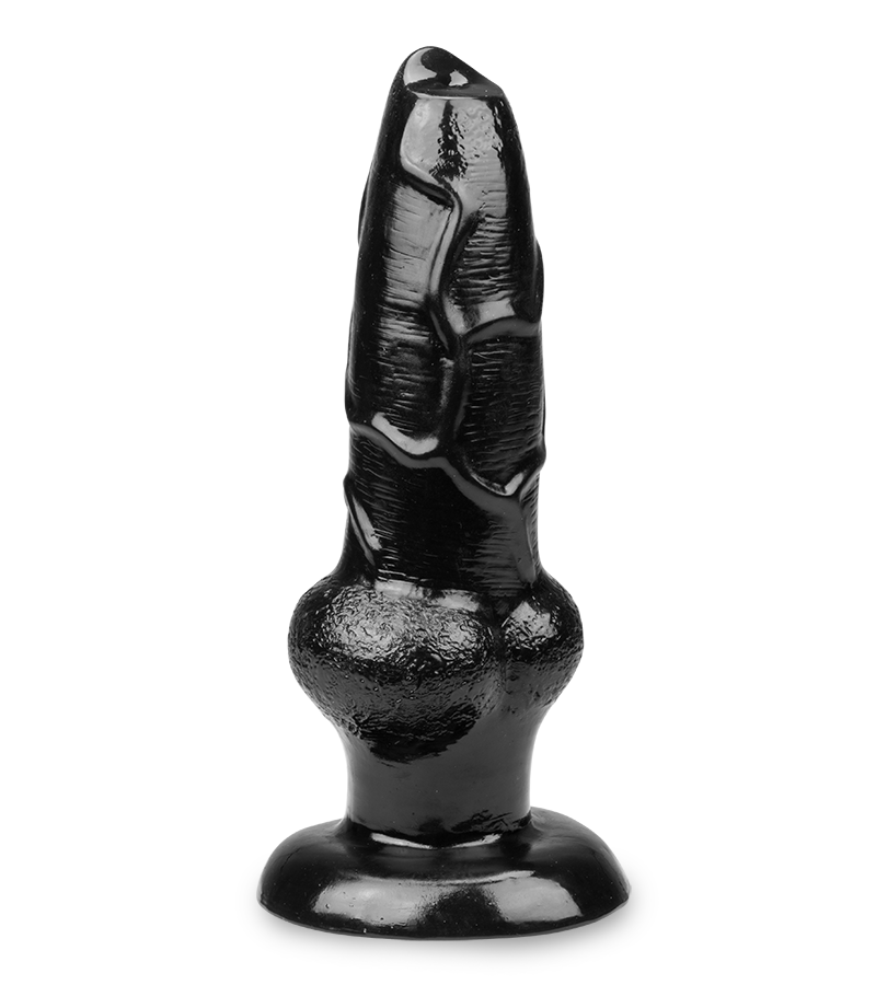 Dog knotted suction cup animal dildo