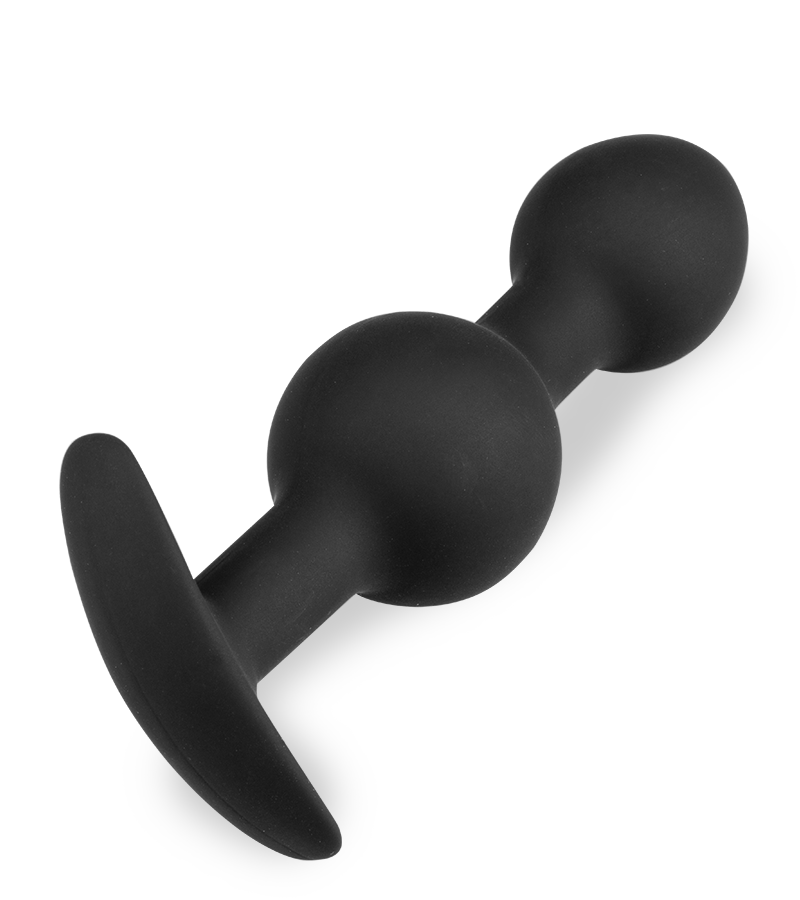 Double Bump silicone jiggling anal plug