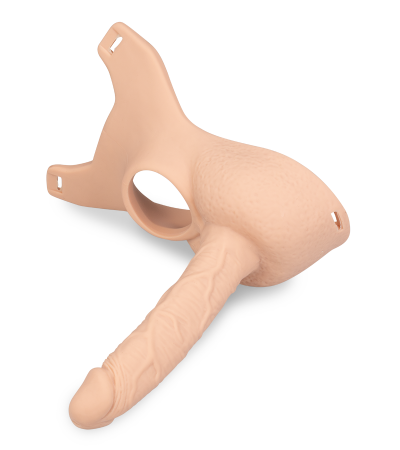 Double penetration dildo harness