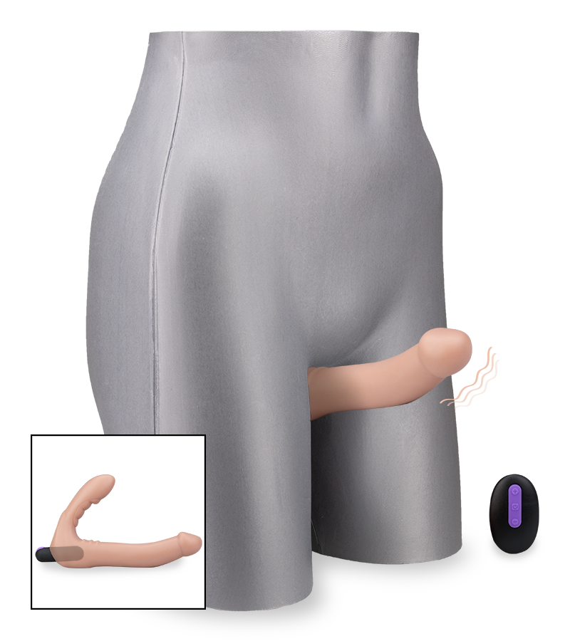 Double-penis strap-on dildo 20 modes