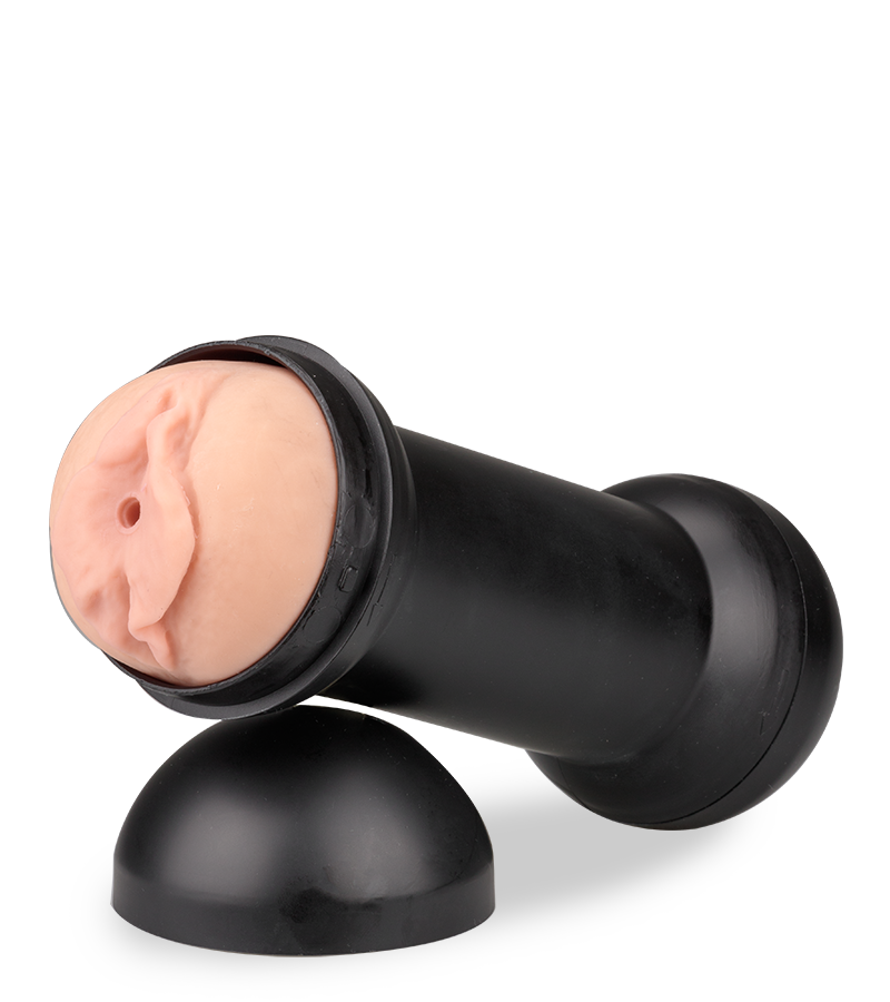 Double-sided vagina and mouth masturbator