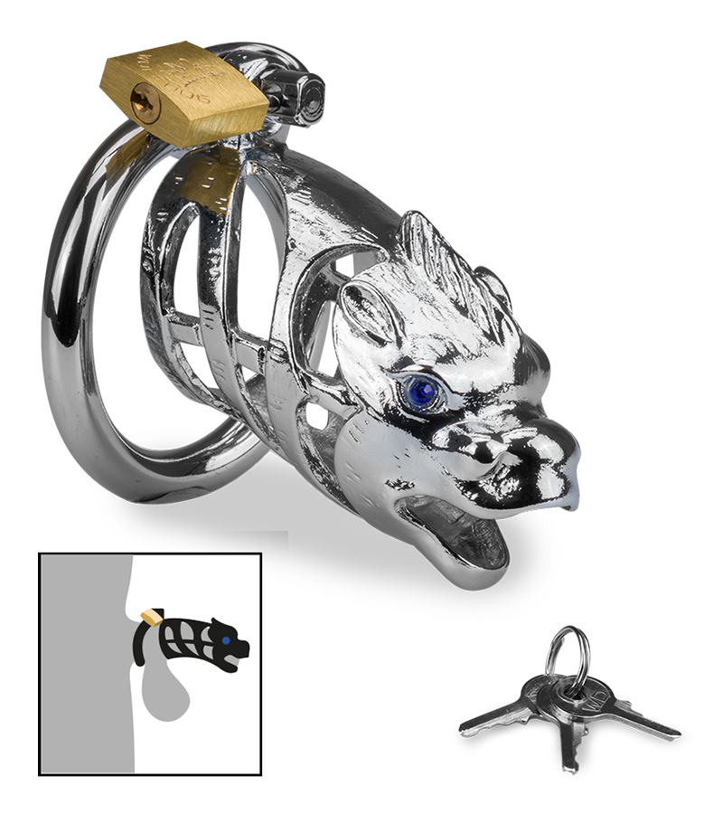 Dragon Chinese zodiac penis cage