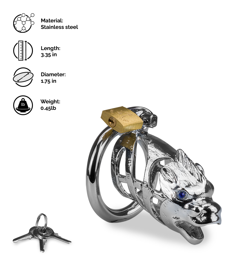 Dragon Chinese zodiac penis cage