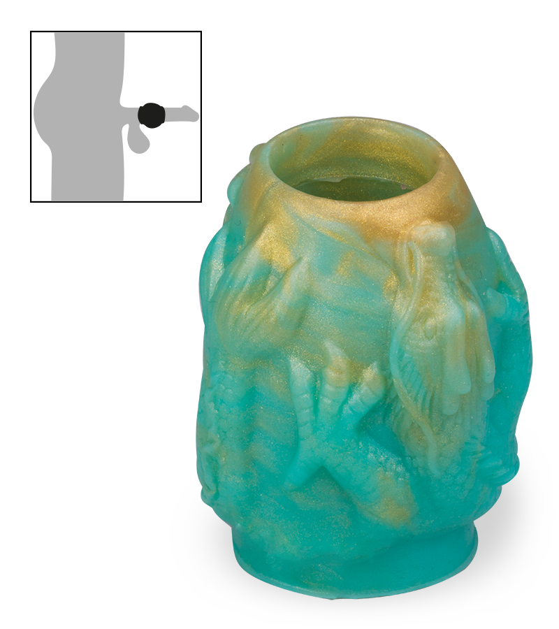Dragon cock sleeve 2.25 inches