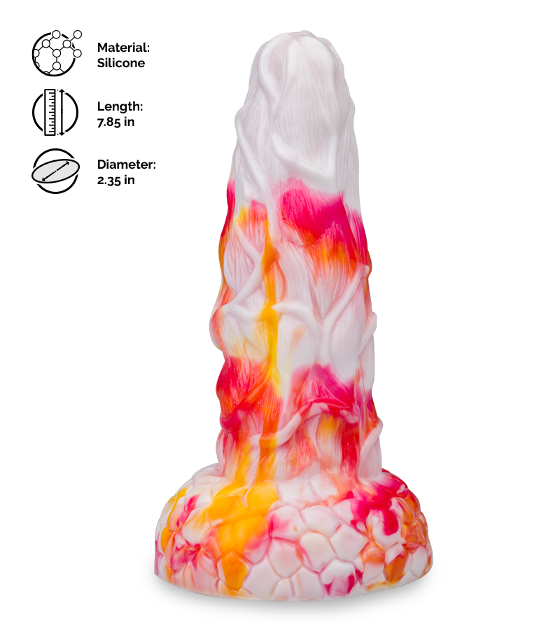 Dragon suction cup dildo 7.75 inches