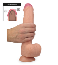 Load image into Gallery viewer, Dual-layered silicone super-realistic dildo 11.50 inches