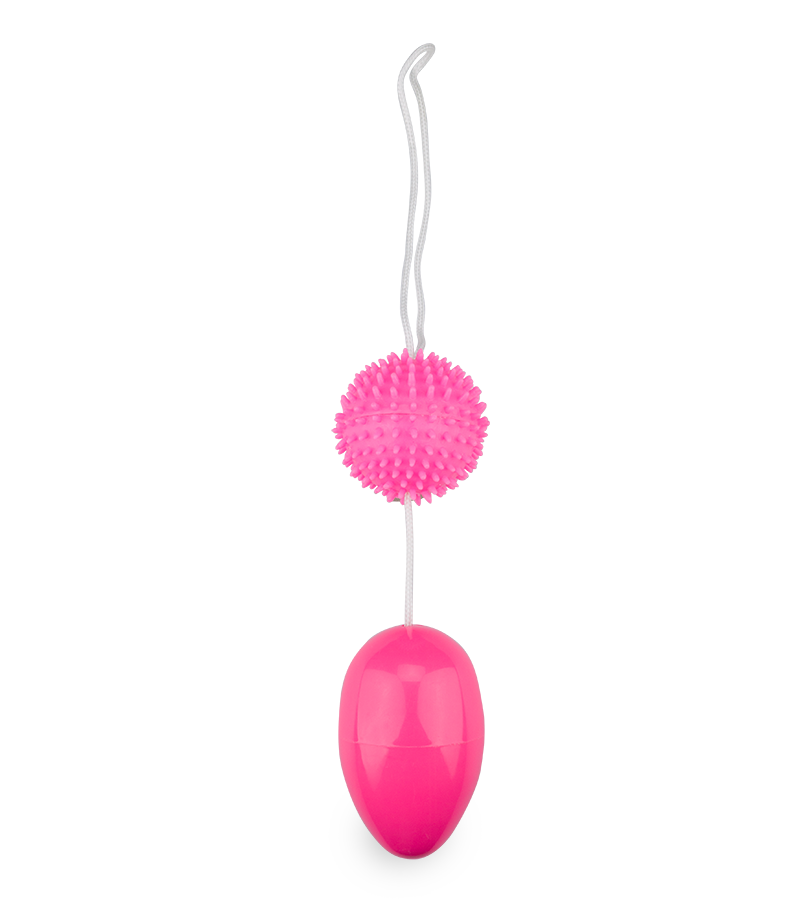 Dual-textured jiggle balls