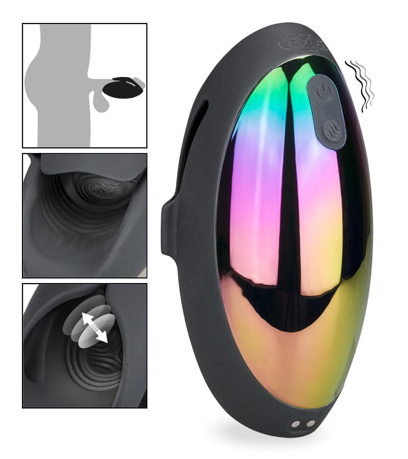 Dusk vibrating and throbbing masturbator