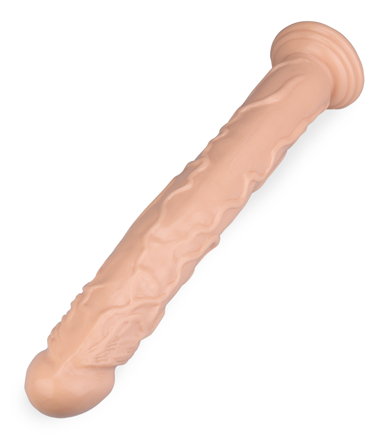 Dustin large suction-cup dildo with bulging veins