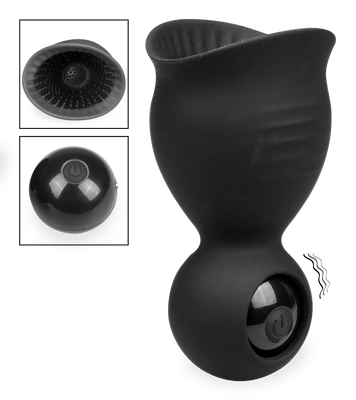 Eddy vibrating penis head massager