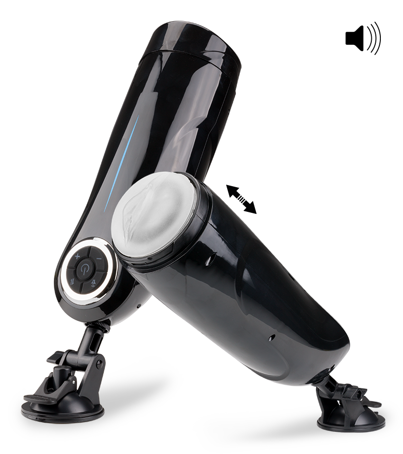 Efficient automatic thrusting masturbator