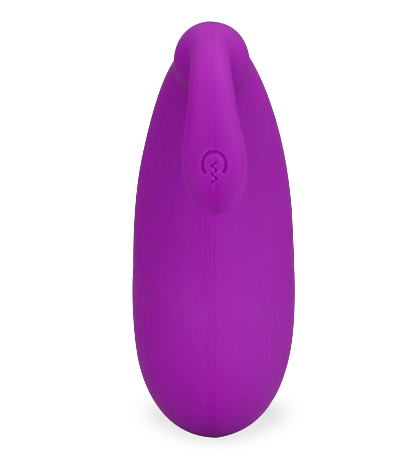 Eggplant 2 vibrating love egg with clit stimulator