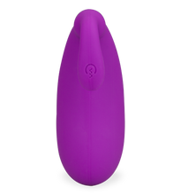 Load image into Gallery viewer, Eggplant 2 vibrating love egg with clit stimulator