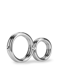 Load image into Gallery viewer, Eight stainless steel double cock ring
