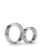 Eight stainless steel double cock ring