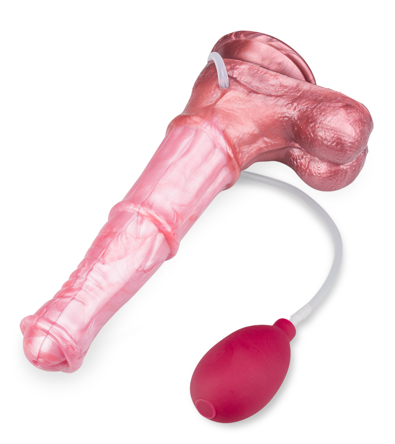 Ejaculating suction-cup horse dildo 8.75 inches